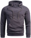 Alessandro Salvarini Herren Hoodie O295 Anthrazit