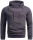 Alessandro Salvarini Herren Hoodie O295 Anthrazit Größe S - Gr. S