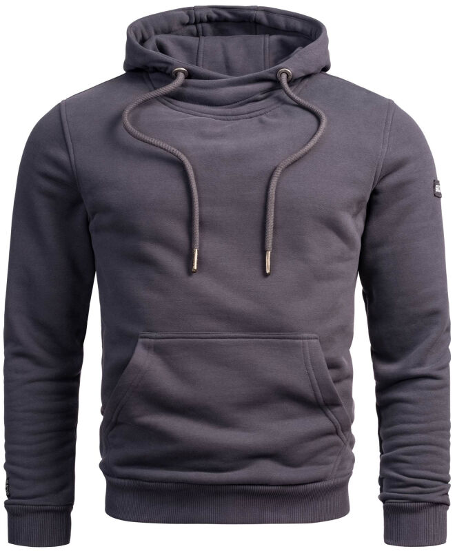 Alessandro Salvarini Herren Hoodie O295 Anthrazit Größe XL - Gr. XL