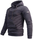 Alessandro Salvarini Herren Hoodie O295 Anthrazit Größe XL - Gr. XL