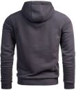 Alessandro Salvarini Herren Hoodie O295 Anthrazit Größe XL - Gr. XL