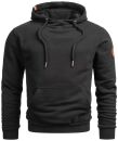 Alessandro Salvarini Herren Hoodie O294 Schwarz