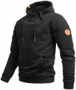 Alessandro Salvarini Herren Hoodie O294 Schwarz Größe S - Gr. S