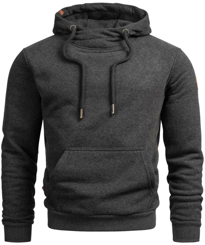 Alessandro Salvarini Herren Hoodie O294 Dunkelgrau Größe S - Gr. S