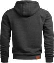 Alessandro Salvarini Herren Hoodie O294 Dunkelgrau Größe XXL - Gr. 2XL
