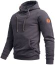 Alessandro Salvarini Herren Hoodie O294 Anthrazit Größe S - Gr. S