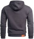 Alessandro Salvarini Herren Hoodie O294 Anthrazit Größe S - Gr. S