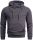 Alessandro Salvarini Herren Hoodie O294 Anthrazit Größe S - Gr. S