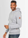 Alessandro Salvarini Herren Hoodie O294 Hellgrau