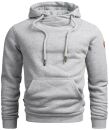 Alessandro Salvarini Herren Hoodie O294 Hellgrau...