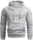 Alessandro Salvarini Herren Hoodie O294 Hellgrau Größe XXL - Gr. 2XL
