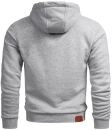 Alessandro Salvarini Herren Hoodie O294 Hellgrau Größe XXL - Gr. 2XL