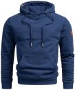 Alessandro Salvarini Herren Hoodie O294 Blau