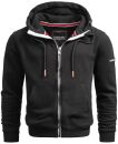 Alessandro Salvarini Herren Hoodie O293 Schwarz...