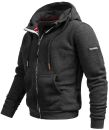 Alessandro Salvarini Herren Sweatjacke O293 Dunkelgrau Größe L - Gr. L