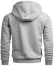 Alessandro Salvarini Herren Sweatjacke O293 Hellgrau
