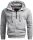 Alessandro Salvarini Herren Sweatjacke O293 Hellgrau
