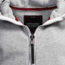 Alessandro Salvarini Herren Sweatjacke O293 Hellgrau Größe M - Gr. M