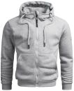 Alessandro Salvarini Herren Sweatjacke O293 Hellgrau Größe L - Gr. L