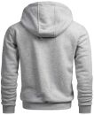 Alessandro Salvarini Herren Sweatjacke O293 Hellgrau Größe XL - Gr. XL