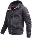 Alessandro Salvarini Herren Sweatjacke O293 Anthrazit Größe L - Gr. L