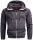 Alessandro Salvarini Herren Sweatjacke O293 Anthrazit Größe L - Gr. L