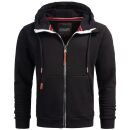 Alessandro Salvarini Herren Sweatjacke O292 Schwarz Größe S - Gr. S