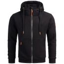 Alessandro Salvarini Herren Sweatjacke O292 Schwarz...