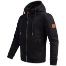 Alessandro Salvarini Herren Sweatjacke O292 Schwarz Größe XL - Gr. XL