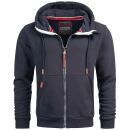Alessandro Salvarini Herren Sweatjacke O292 Navy Größe XXL - Gr. 2XL