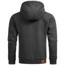 Alessandro Salvarini Herren Sweatjacke O292 Dunkelgrau Größe S - Gr. S