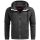 Alessandro Salvarini Herren Sweatjacke O292 Dunkelgrau Größe S - Gr. S