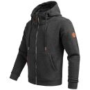 Alessandro Salvarini Herren Sweatjacke O292 Dunkelgrau Größe XXL - Gr. 2XL
