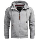 Alessandro Salvarini Herren Sweatjacke O292 Hellgrau