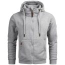 Alessandro Salvarini Herren Sweatjacke O292 Hellgrau Größe XXL - Gr. 2XL