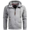Alessandro Salvarini Herren Sweatjacke O292 Hellgrau Größe XXL - Gr. 2XL