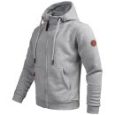 Alessandro Salvarini Herren Sweatjacke O292 Hellgrau Größe XXL - Gr. 2XL