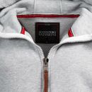Alessandro Salvarini Herren Sweatjacke O292 Hellgrau Größe XXL - Gr. 2XL