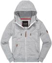 Alessandro Salvarini Herren Sweatjacke O292 Hellgrau Größe XXXL - Gr. 3XL