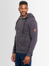 Alessandro Salvarini Herren Sweatjacke O292 Anthrazit