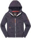 Alessandro Salvarini Herren Sweatjacke O292 Anthrazit Größe S - Gr. S