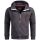 Alessandro Salvarini Herren Sweatjacke O292 Anthrazit Größe S - Gr. S