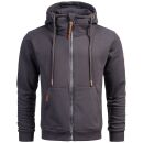 Alessandro Salvarini Herren Sweatjacke O292 Anthrazit...