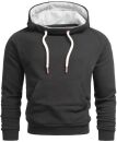 Alessandro Salvarini Herren Hoodie O291 - Schwarz