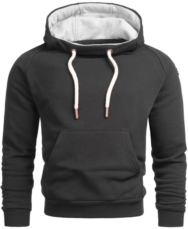 Alessandro Salvarini Herren Hoodie O291 - Schwarz-Gr.S