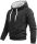 Alessandro Salvarini Herren Hoodie O291 - Schwarz-Gr.S