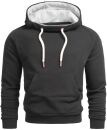 Alessandro Salvarini Herren Hoodie O291 - Schwarz-Gr.L