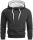 Alessandro Salvarini Herren Hoodie O291 - Schwarz-Gr.L