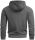 Alessandro Salvarini Herren Hoodie O291 - Dunkelgrau-Gr.S