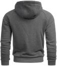 Alessandro Salvarini Herren Hoodie O291 - Dunkelgrau-Gr.3XL